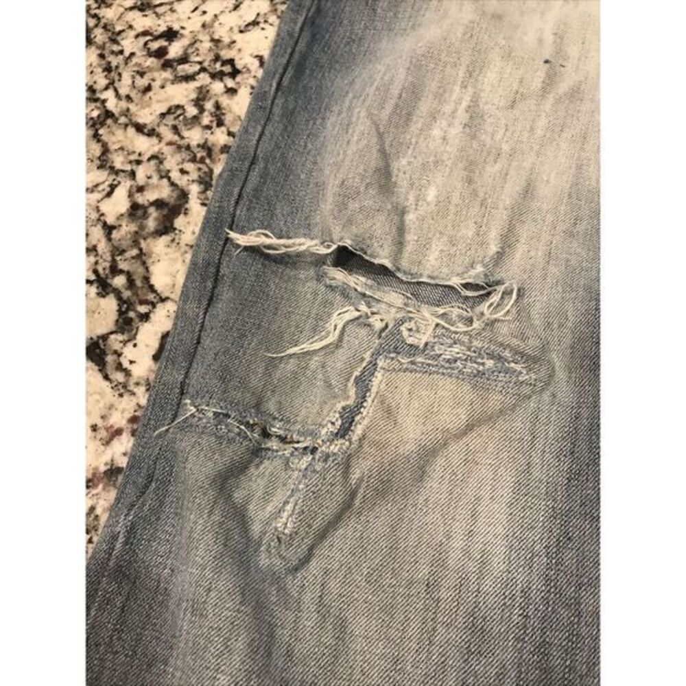 Cremieux‎ Men's Blue Denim Jeans Straight Leg Comfort Cotton Stretch Size 33x32 - Picture 7 of 12
